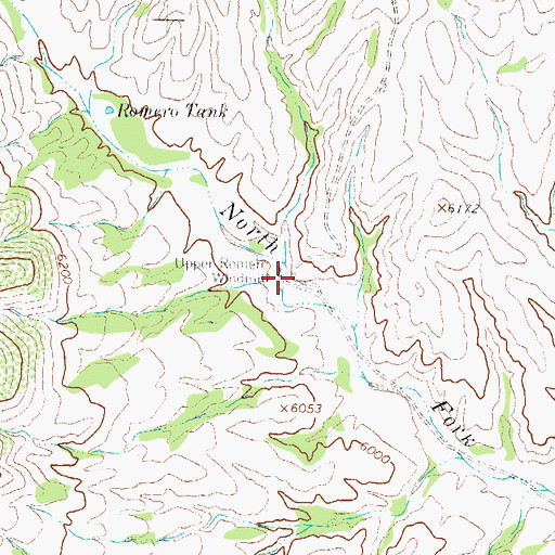 Topographic Map of Upper Romero Windmill, NM