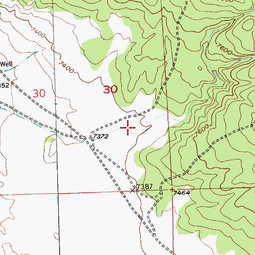 Topographic Map of Valle Largo, NM