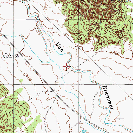 Topographic Map of Van Bremmer Canyon, NM