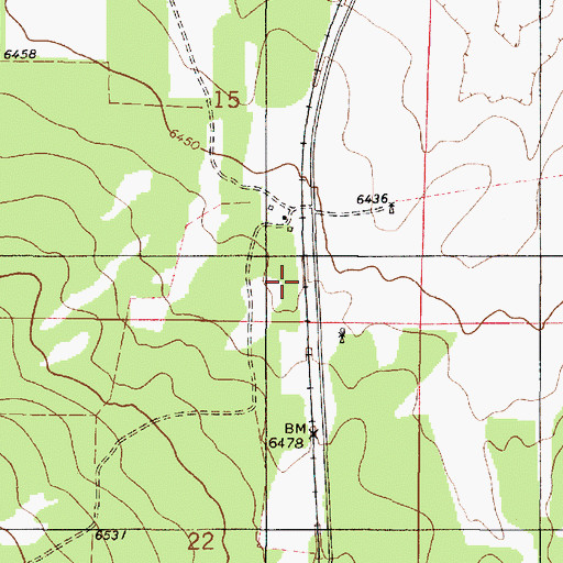 Topographic Map of Varney, NM