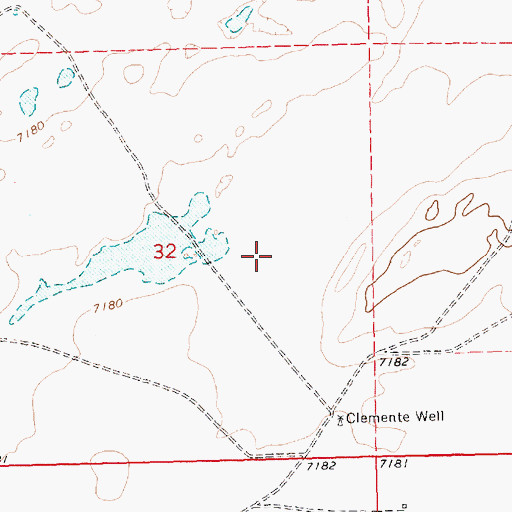 Topographic Map of Veteado Draw, NM