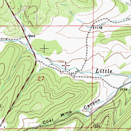 Topographic Map of Vickers Canyon, NM