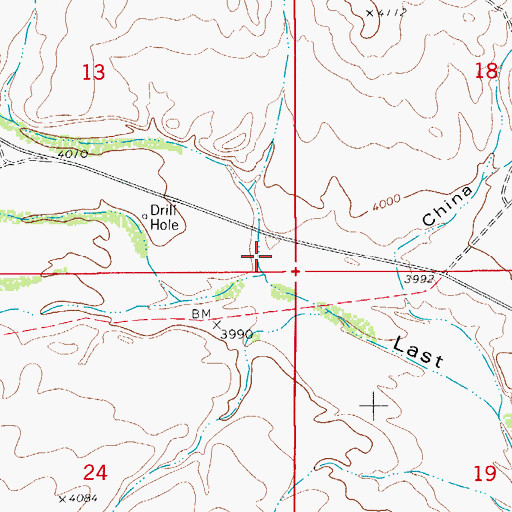 Topographic Map of Wagontire Draw, NM