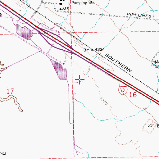 Topographic Map of Walker Canyon, NM