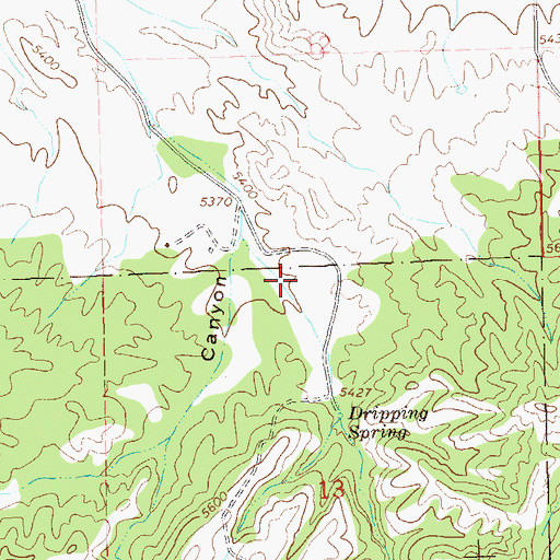 Topographic Map of Walnut Canyon, NM