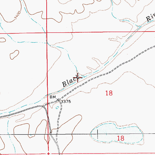 Topographic Map of Walnut Canyon, NM