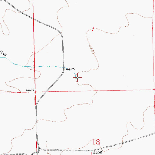 Topographic Map of Walnut Creek, NM