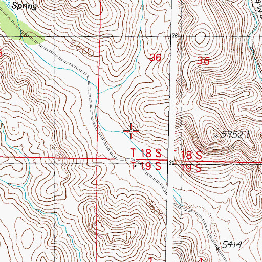 Topographic Map of Walnut Spring, NM