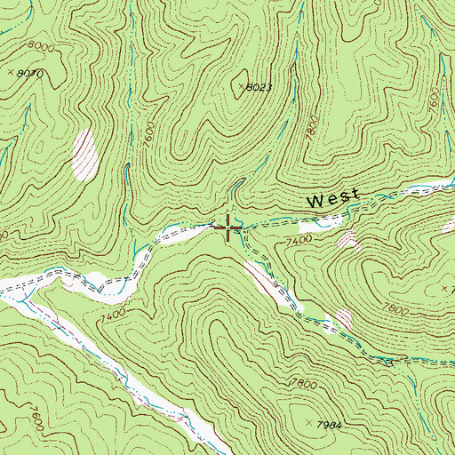 Topographic Map of Water Canyon, NM