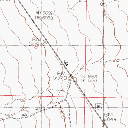 Topographic Map of Water Canyon Lodge, NM