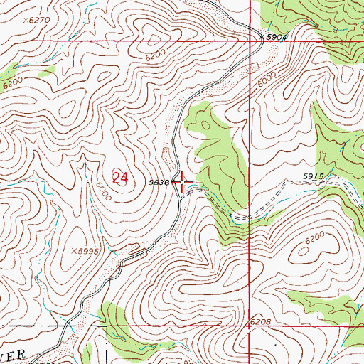 Topographic Map of Wayland Canyon, NM