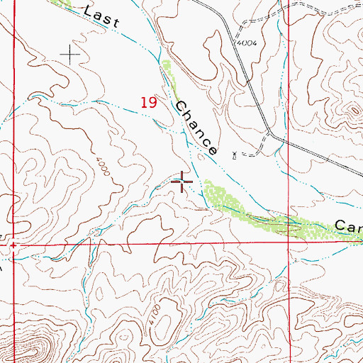 Topographic Map of Weldy Canyon, NM