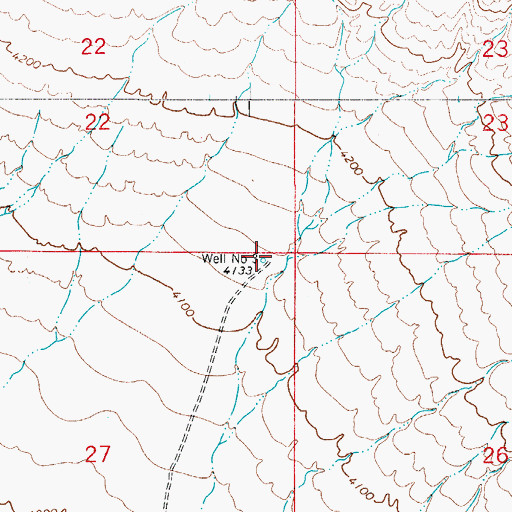 Topographic Map of Well Number Three, NM