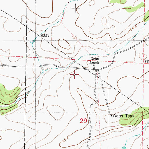 Topographic Map of Wells Ranch, NM