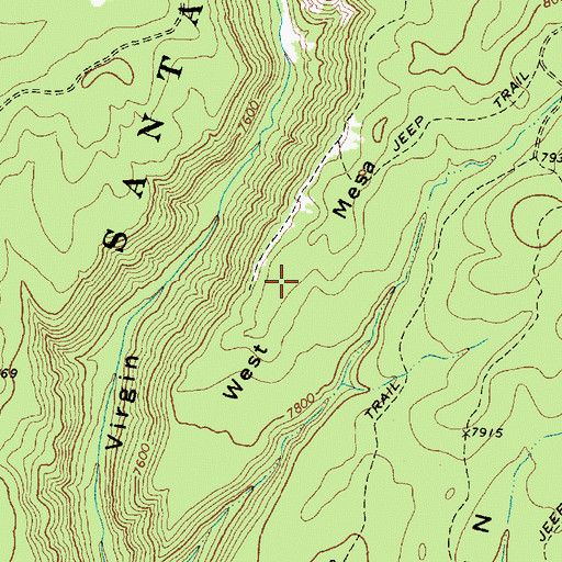 Topographic Map of West Mesa, NM