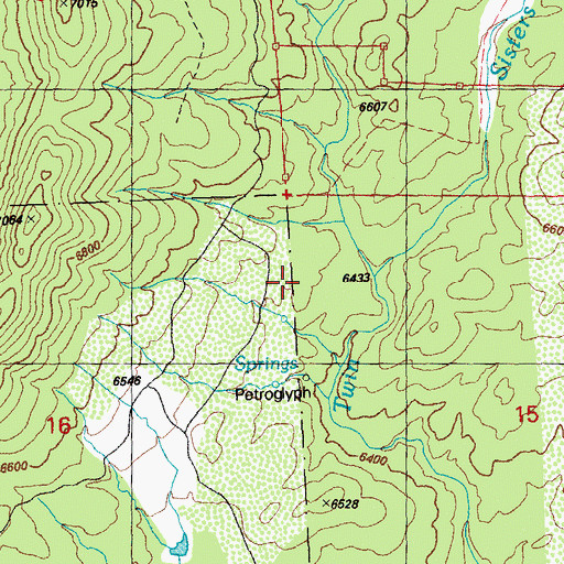 Topographic Map of Atlantic Creek, NM