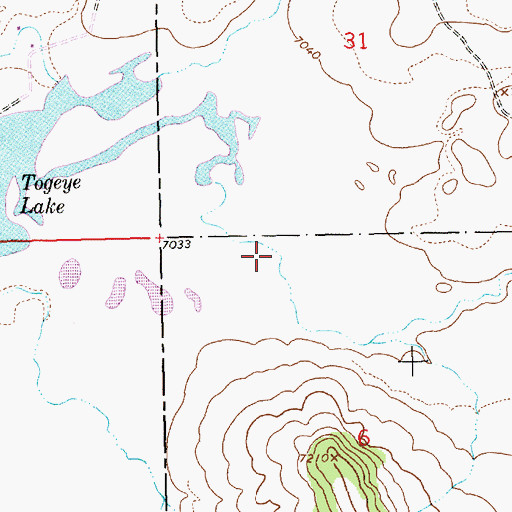 Topographic Map of White Horse Draw, NM