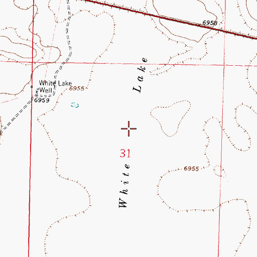 Topographic Map of White Lake, NM