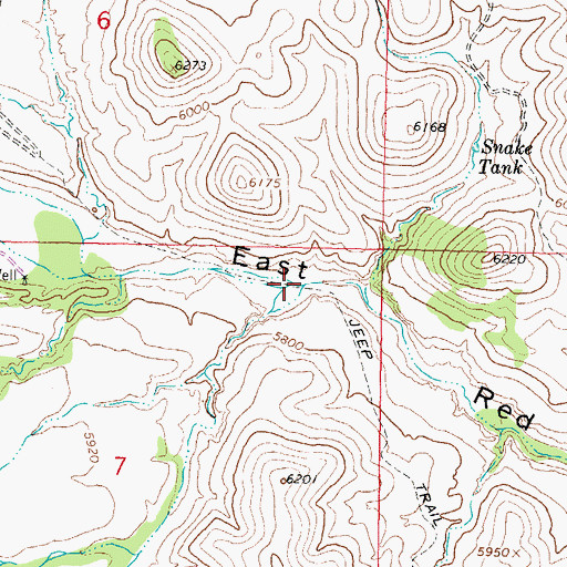 Topographic Map of White Mule Canyon, NM
