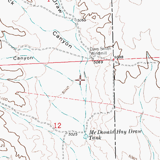 Topographic Map of White Rock Canyon, NM