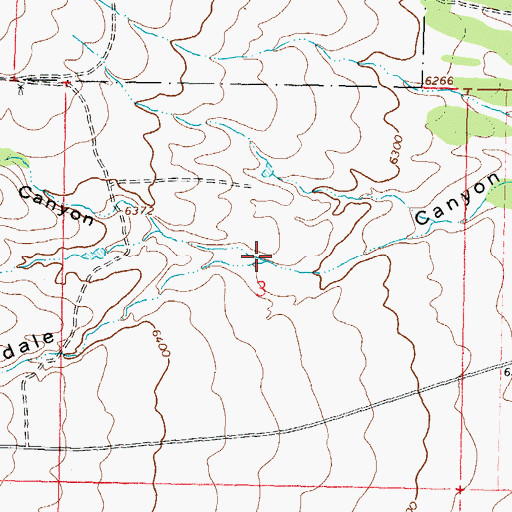 Topographic Map of Whitecap Canyon, NM