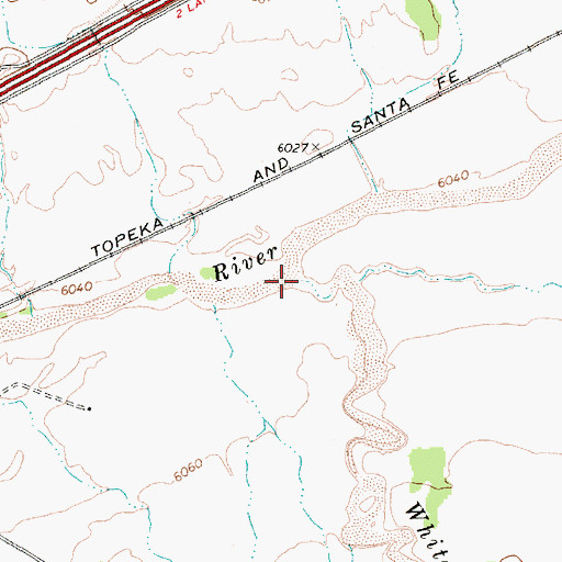 Topographic Map of Whitewater Arroyo, AZ