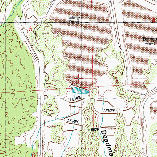 Topographic Map of Whitewater Canyon, NM