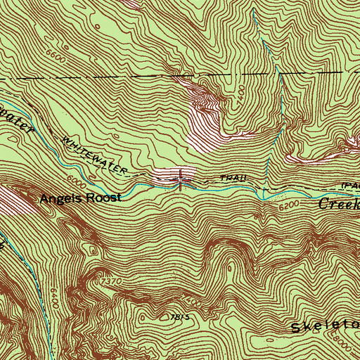 Topographic Map of Whitewater Trail, NM