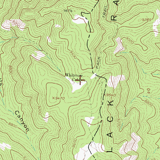 Topographic Map of Whitmore Cabin, NM