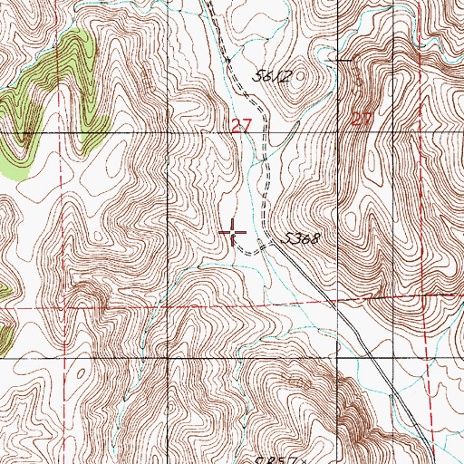 Topographic Map of Wilbur McKnight Ranch, NM