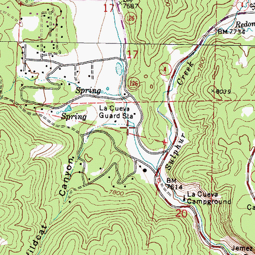 Topographic Map of Wildcat Canyon, NM