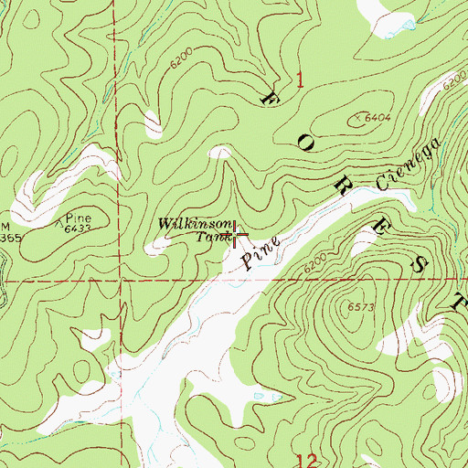Topographic Map of Wilkinson Tank, NM