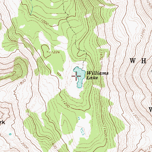 Topographic Map of Williams Lake, NM
