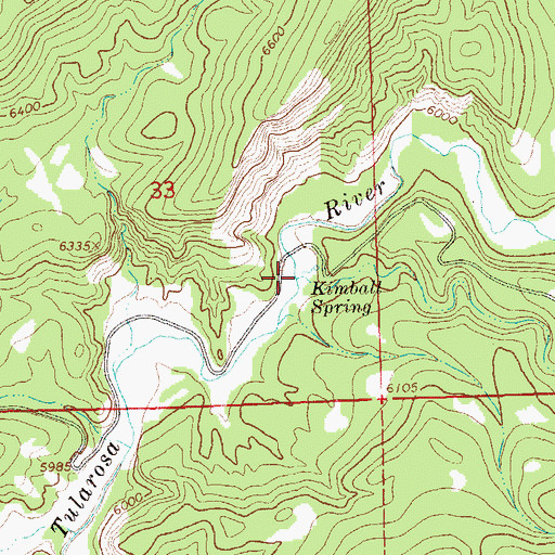 Topographic Map of Wilson Canyon, NM