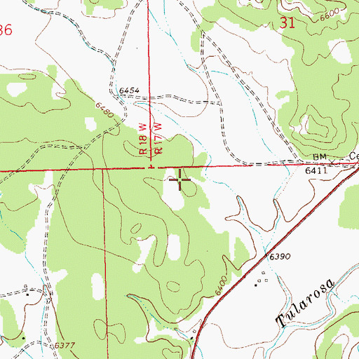 Topographic Map of Wilson Canyon, NM