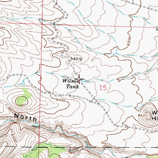 Topographic Map of Wilson Tank, NM
