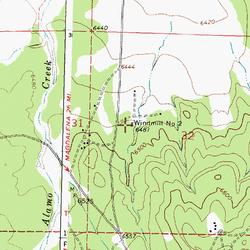 Topographic Map of Windmill Number 2, NM