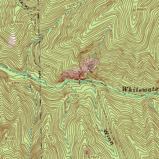 Topographic Map of Winn Canyon, NM