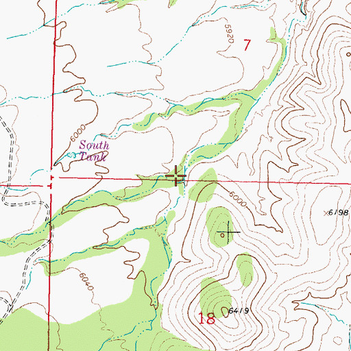 Topographic Map of Wood Canyon, NM