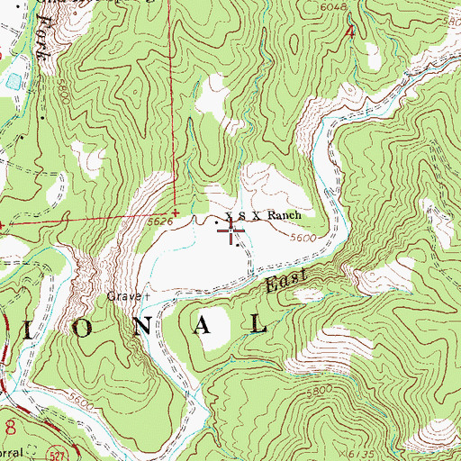Topographic Map of X S X Ranch, NM
