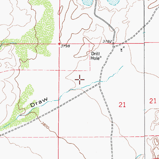 Topographic Map of XT Draw, NM