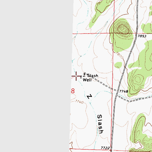Topographic Map of Z Slash Well, NM