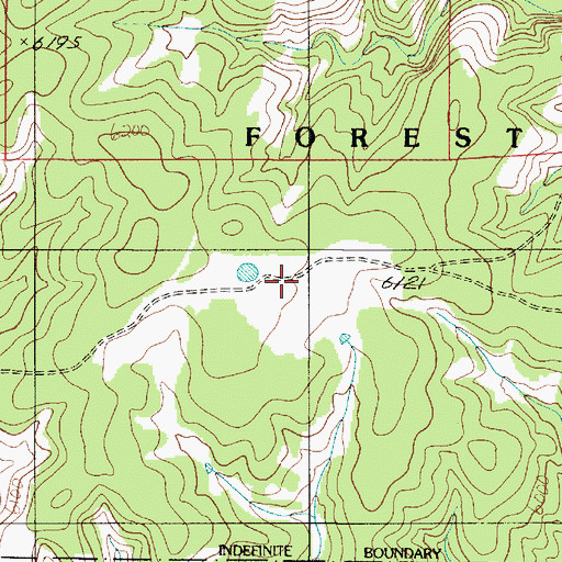 Topographic Map of Baca Mesa, NM