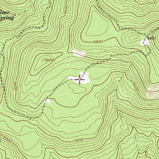 Topographic Map of Deer Park, NM