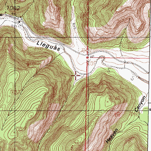 Topographic Map of Horse Heaven Canyon, NM