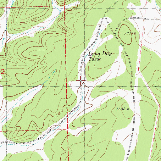 Topographic Map of Upper Spring Tank, NM