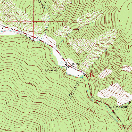 Topographic Map of Sipapu, NM