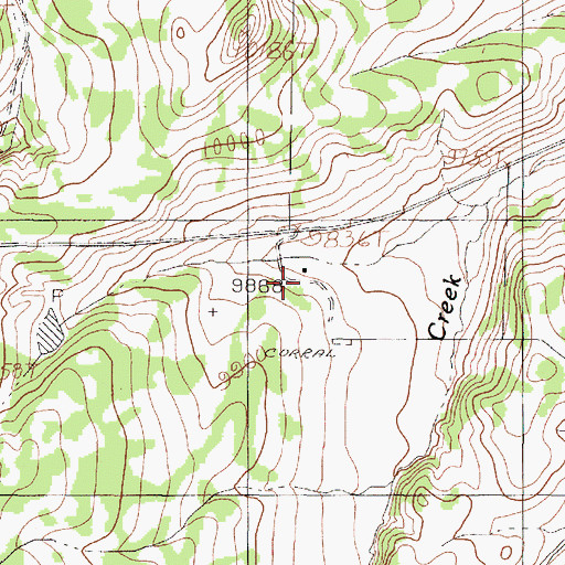 Topographic Map of Crowther Cow Camp, NM