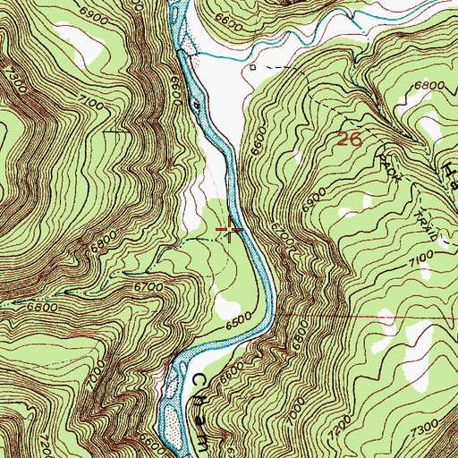 Topographic Map of Mine Canyon, NM