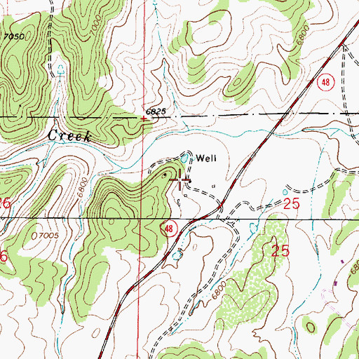 Topographic Map of Keith Ranch, NM